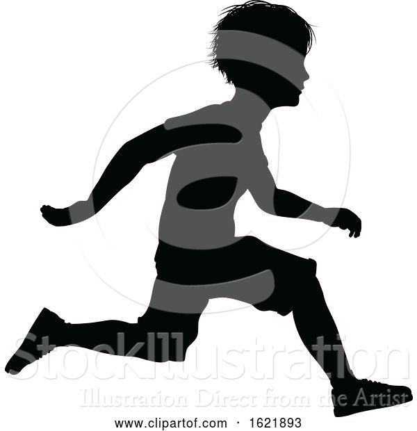 Vector Illustration of Child Silhouette