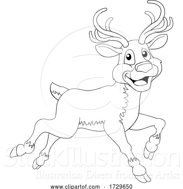 Vector Illustration of Christmas Reindeer