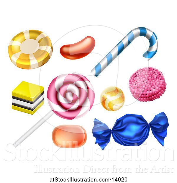 Vector Illustration of Classic Candies