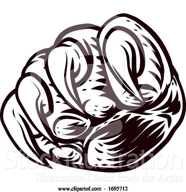 Vector Illustration of Claw Monster Animal Talon Paw Hand