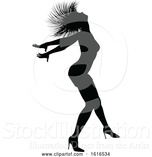 Vector Illustration of Dance Dancer Silhouette