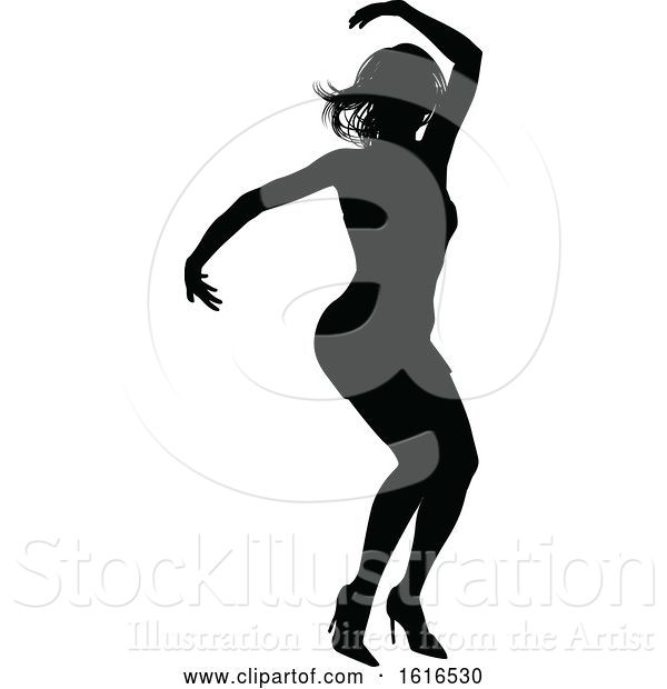 Vector Illustration of Dance Dancer Silhouette