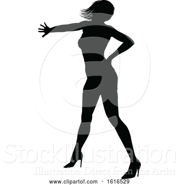 Vector Illustration of Dance Dancer Silhouette