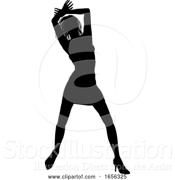 Vector Illustration of Dance Dancer Silhouette