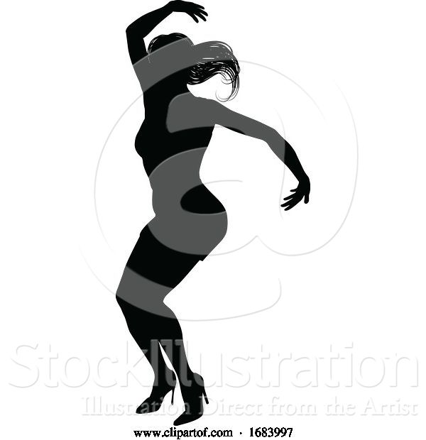 Vector Illustration of Dance Dancer Silhouette