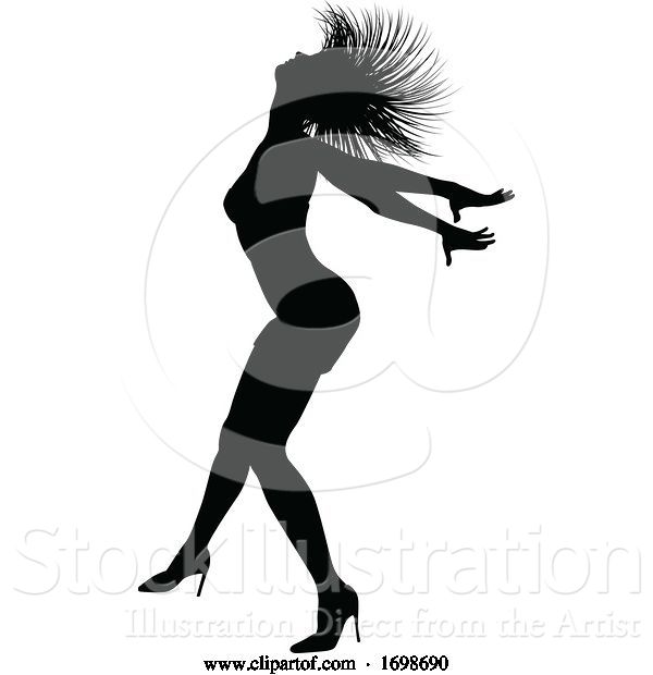 Vector Illustration of Dance Dancer Silhouette