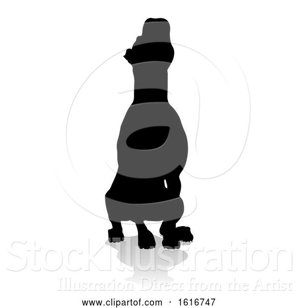 Vector Illustration of Dog Silhouette Pet Animal