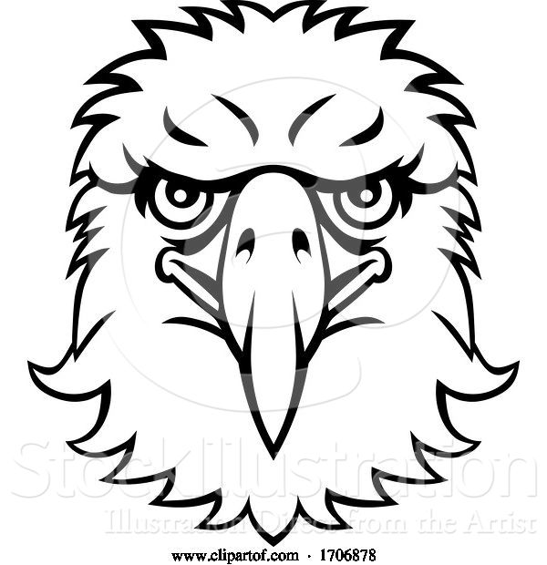Vector Illustration of Eagle Mascot Character