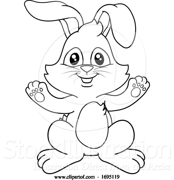 Vector Illustration of Easter Bunny Rabbit