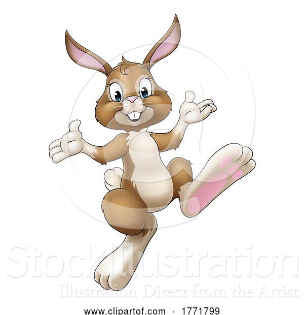 Vector Illustration of Easter Bunny Rabbit Illustration