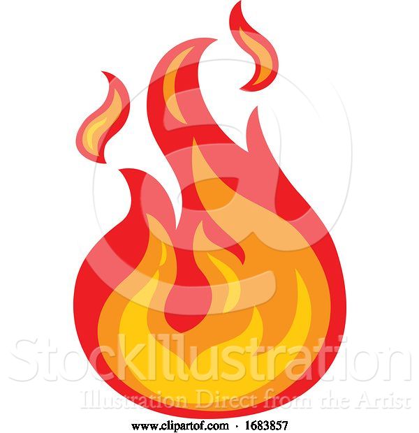 Vector Illustration of Fire Element Icon