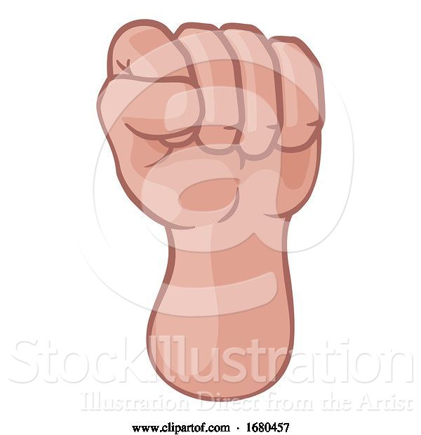 Vector Illustration of Fist up Hand Punch Icon