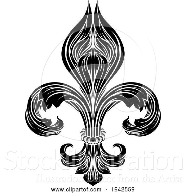 Vector Illustration of Fleur De Lis Graphic