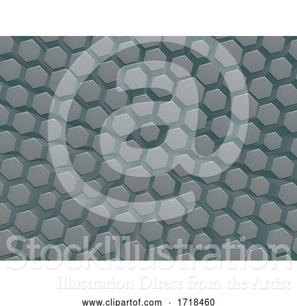 Vector Illustration of Hexagon Honeycomb Abstract Geometric Background