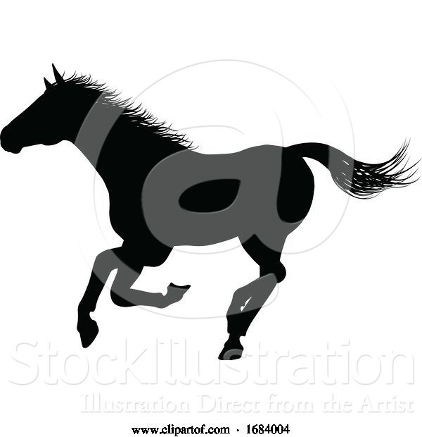 Vector Illustration of Horse Silhouette Animal