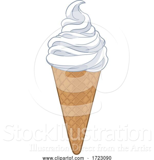 Vector Illustration of Ice Cream Cone Illustration