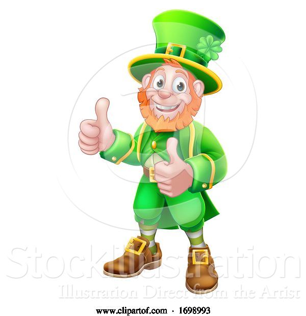 Vector Illustration of Leprechaun St Patricks Day Character