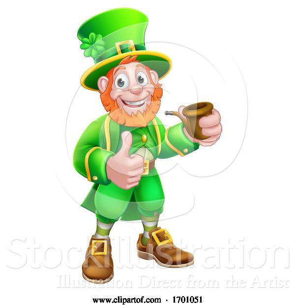 Vector Illustration of Leprechaun St Patricks Day Character