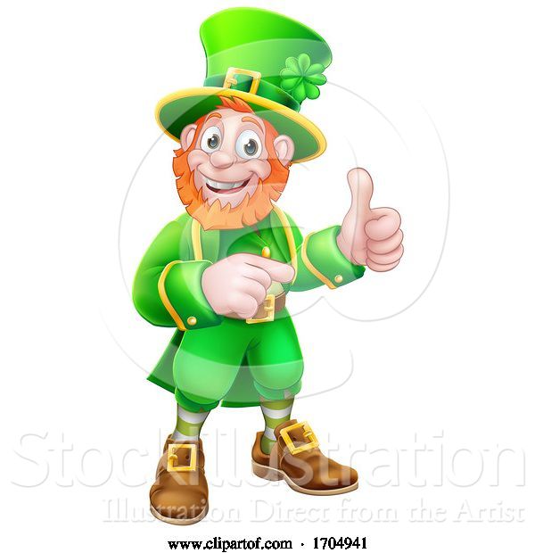 Vector Illustration of Leprechaun St Patricks Day Character