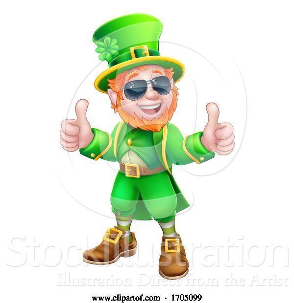 Vector Illustration of Leprechaun St Patricks Day Character