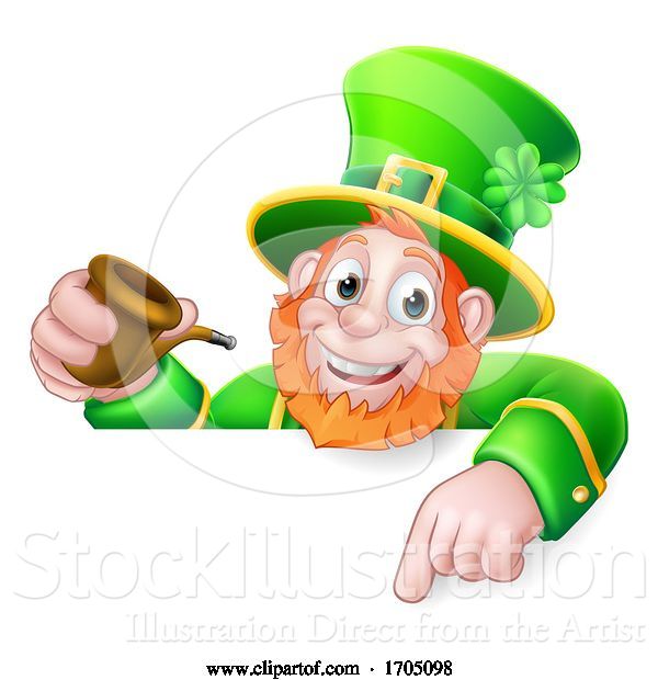 Vector Illustration of Leprechaun St Patricks Day Character