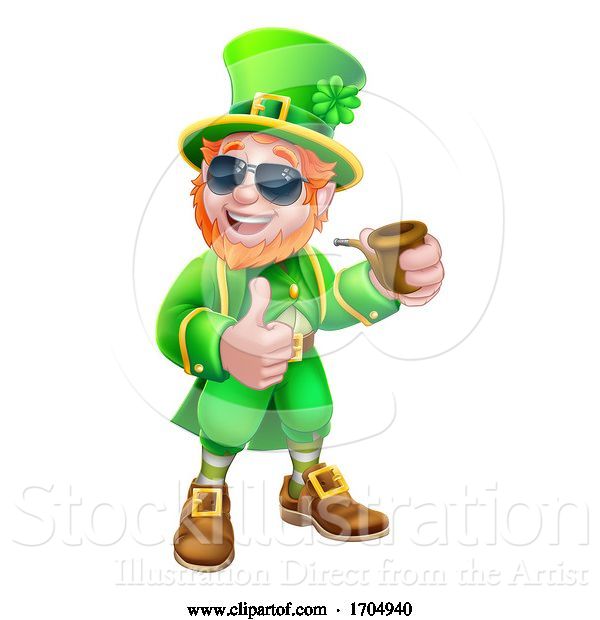 Vector Illustration of Leprechaun St Patricks Day Mascot