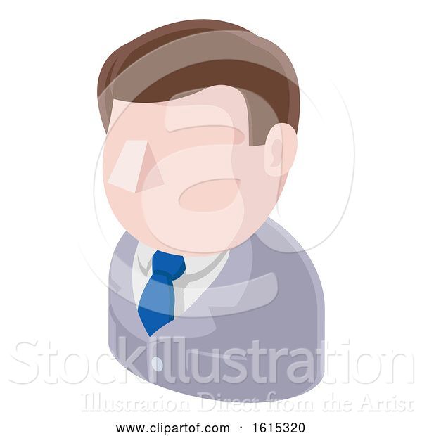 Vector Illustration of Office Guy Avatar People Icon