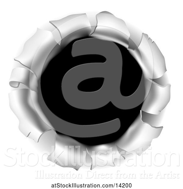 Vector Illustration of Paper or Metal Hole Opening