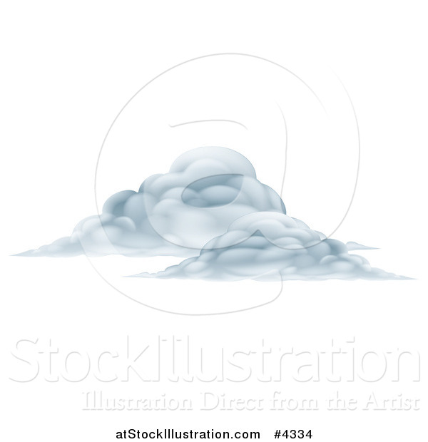 Vector Illustration of Puffy Clouds