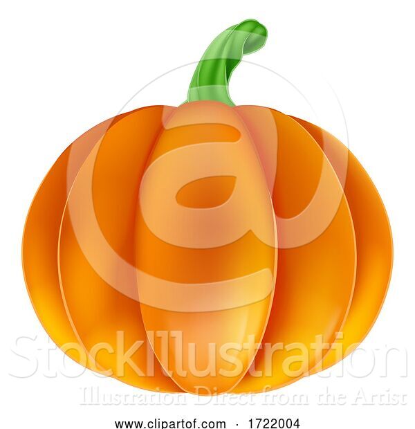 Vector Illustration of Pumpkin Halloween