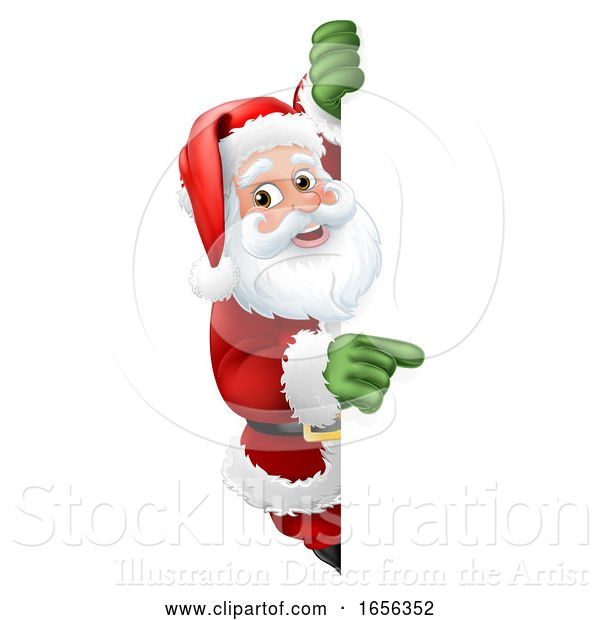 Vector Illustration of Santa Claus Christmas Character