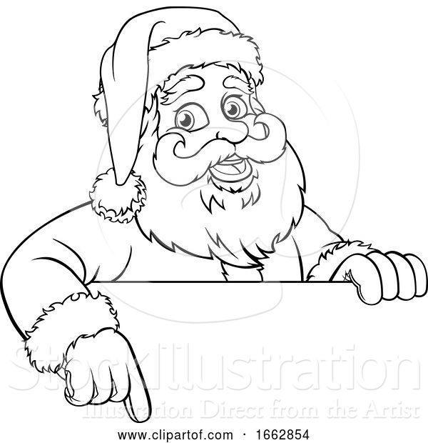 Vector Illustration of Santa Claus Christmas Character