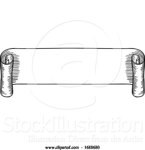 Vector Illustration of Scrolls Banners and Ribbons