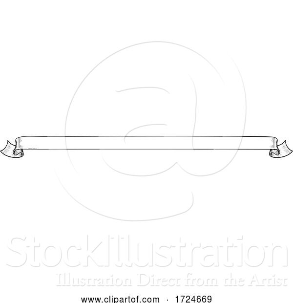 Vector Illustration of Scrolls Vintage Flag Paper Banners and Ribbons