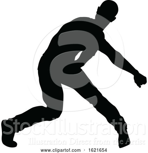 Vector Illustration of Street Dance Dancer Silhouette