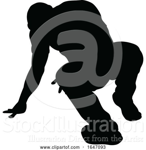 Vector Illustration of Street Dance Dancer Silhouette