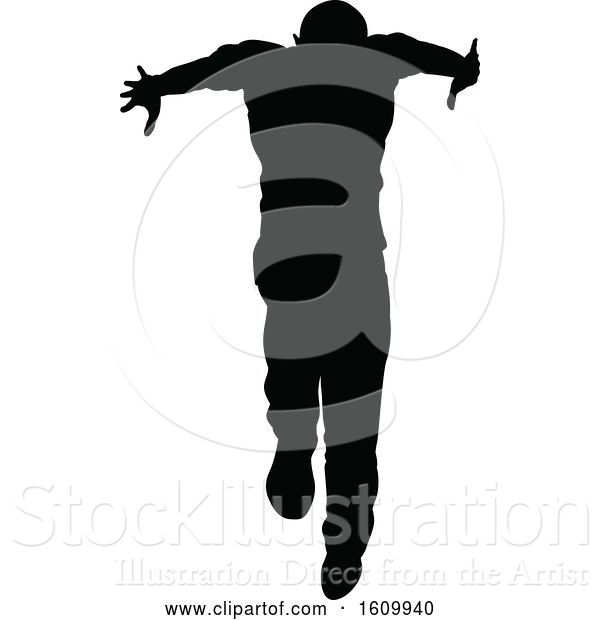 Vector Illustration of Street Dance Dancer Silhouettes