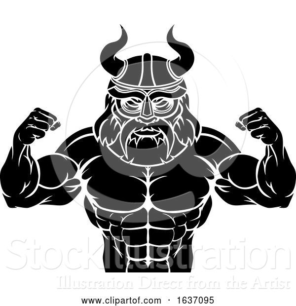 Vector Illustration of Viking Sports Mascot