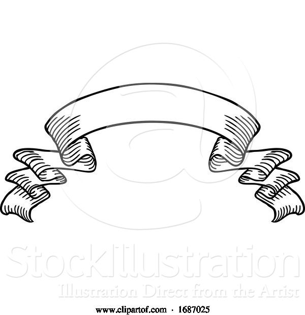 Vector Illustration of Vintage Scroll