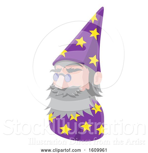 Vector Illustration of Wizard Avatar People Icon