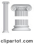 Vector Illustration of 3d Greek or Roman Columns by AtStockIllustration