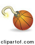 Vector Illustration of a 3d Basketball Bomb by AtStockIllustration