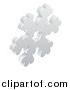 Vector Illustration of a 3d Snowflake Weather Icon by AtStockIllustration