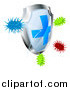 Vector Illustration of a Antibacterial Shield by AtStockIllustration