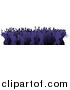 Vector Illustration of a Crowd of Silhouetted Purple Female Dancers by AtStockIllustration