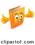 Vector Illustration of a Happy Book Character Giving Thumbs up by AtStockIllustration