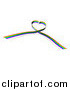 Vector Illustration of a Rainbow Ribbon Forming a Heart by AtStockIllustration