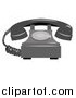 Vector Illustration of a Rotary Landline Telephone by AtStockIllustration