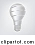 Vector Illustration of a Strip Light Bulb over Gray by AtStockIllustration