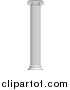 Vector Illustration of a Tall Greek or Roman Column Pillar by AtStockIllustration